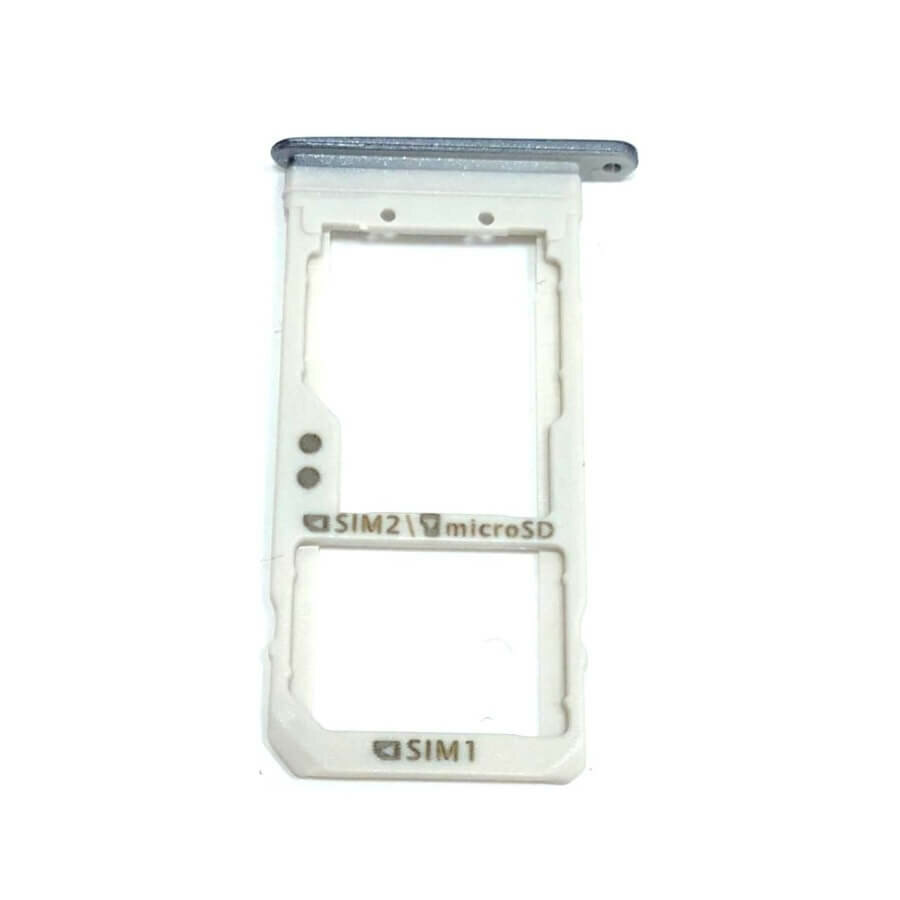 SIM-лоток (сим держатель) для Samsung Galaxy S7 G930F (SIM+карта/SIM+SIM) Серебристый