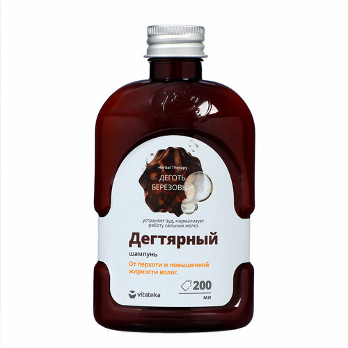 Шампунь дегтярный Витатека от перхоти и повышенной жирности волос 200 мл 379₽