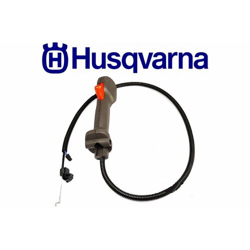 трос газа husqvarna 125 128r в сборе с кабелем 5451258 01 Ручка(рукоятка) управления (газа) в сборе, для бензо-триммера HUSQVARNA 125-128R, запчасти для мотокосы