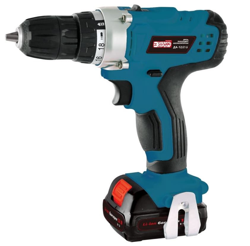 фото Аккумуляторная дрель-шуруповёрт ДА-12/2Li (2 аккумулятора), Энергопром
