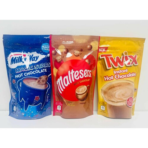   , ,  / Hot Chocolate Milky Way, Maltesers, Twix, 3  
