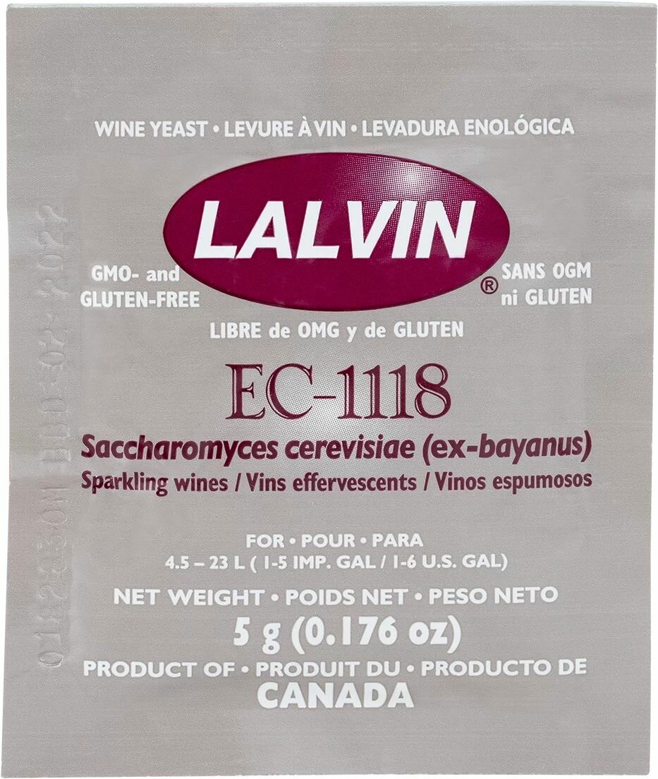 Дрожжи винные Lalvin Champagne EC1118