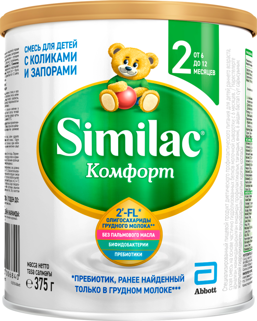 Смесь SIMILAC Комфорт 2 лечебно-профилактическая, с 6 месяцев, 375г