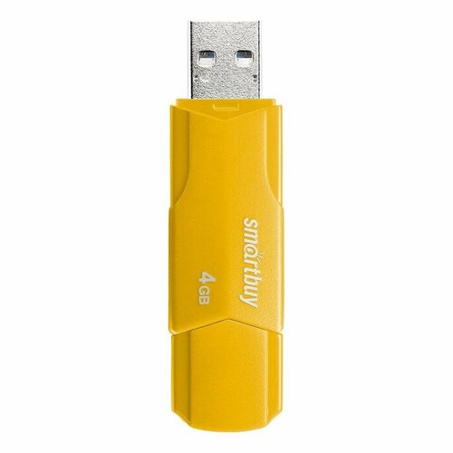 Флешка Smartbuy 4GBCLU-Y 4 Гб USB20 чт до 25 Мбс зап до 15 Мбс желтая 545₽