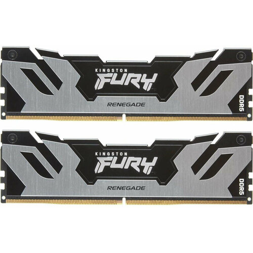 KINGSTON Память DDR5 2x64GB 6400MHz Kingston KF564C32RSK2-64 Fury Renegade Silver XMP RTL Gaming PC5-51200 CL32 DIMM 288-pin 14В kit dual rank с радиатором Ret KF564C32RSK2-64 3794000₽