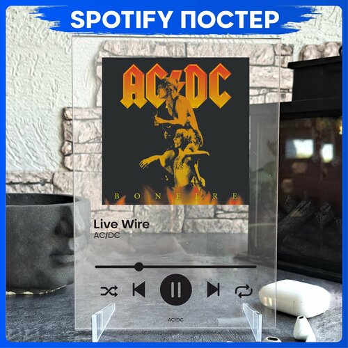 Spotify poster AC DC трек пластинка 490₽