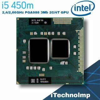 Процессор для ноутбука Intel Core i5 450M ( 2,4 ГГц, PGA 988, 3 Мб, 2 ядра )