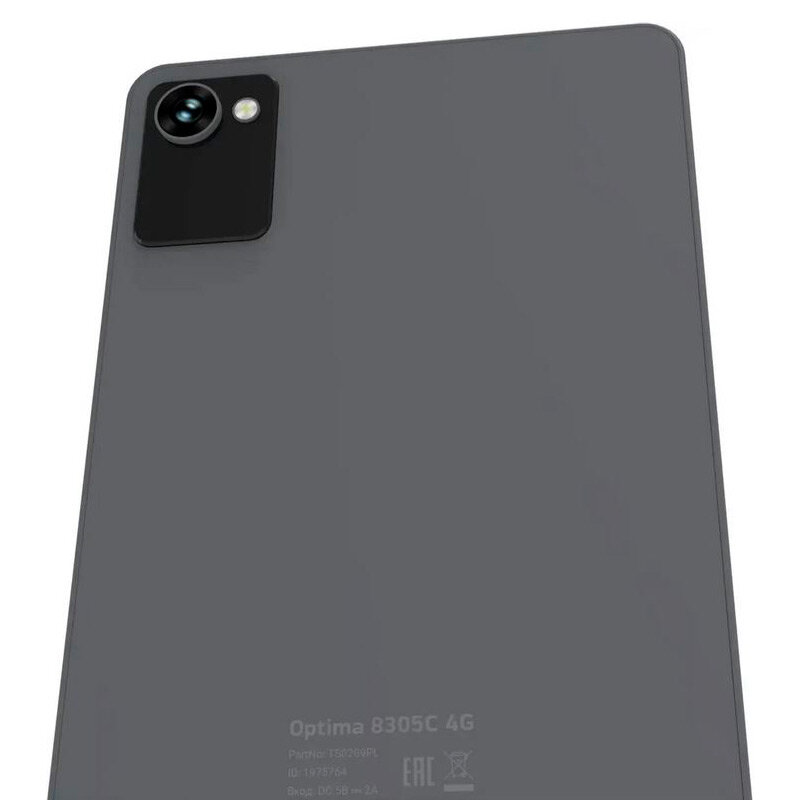 Планшет Digma Optima 8305C 4G Grey (Unisoc SC9863A 1.6 Ghz/3072Mb/32Gb/Wi-Fi/Bluetooth/Cam/3G/4G/GPS/8/1280x800/Android)