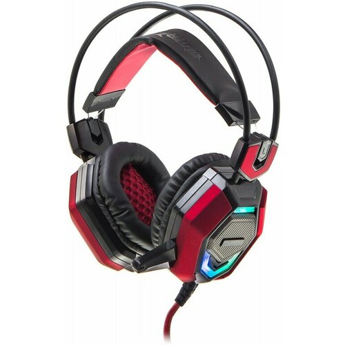 Наушники с микрофоном Оклик HS-L900G HURRICANE черныйкрасный 185м мониторные оголовье 472660 12000₽