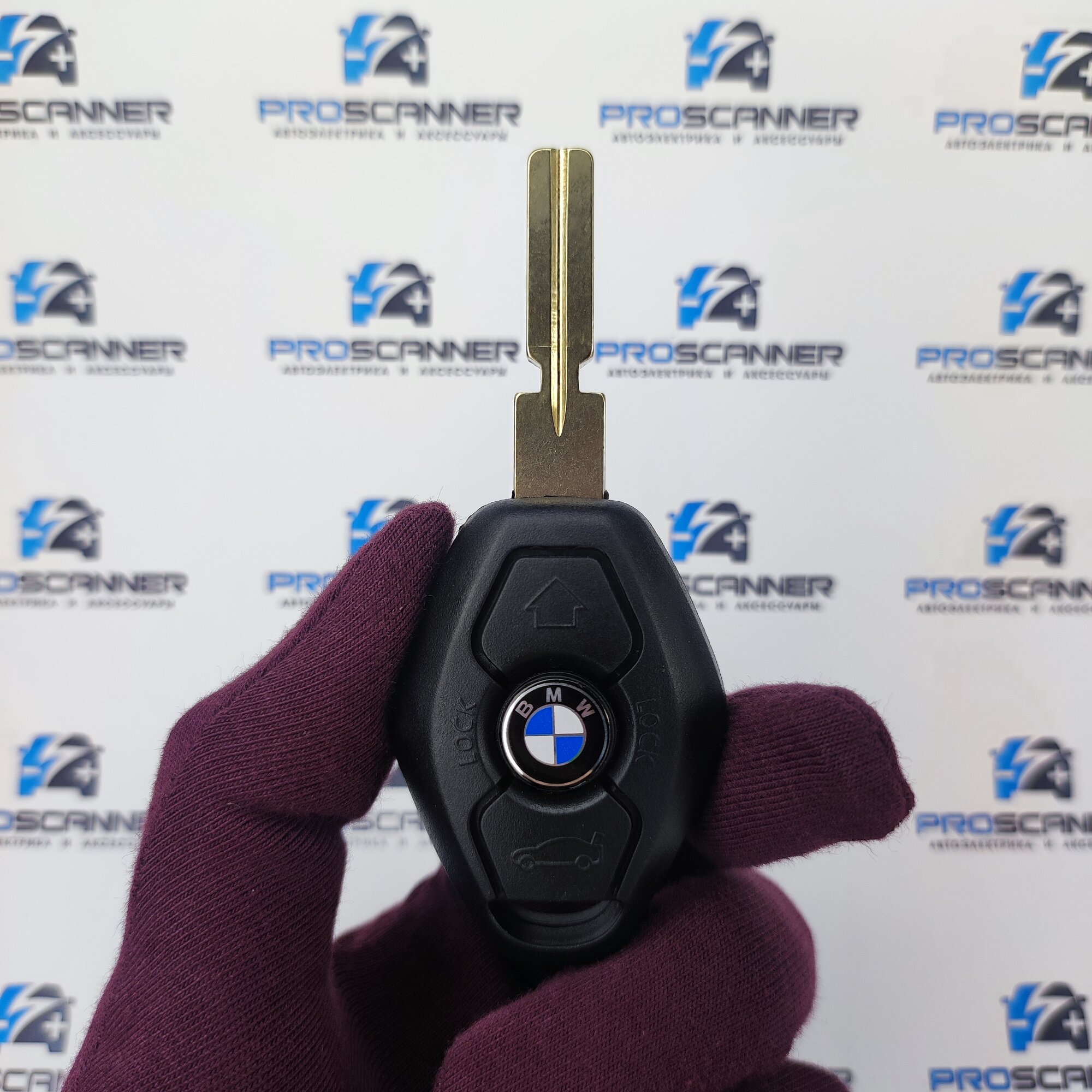 Корпус ключа зажигания зажигания для БМВ BMW E серии E53 E39 E46 E60 E65 X3 X5 M5 - 1 штука (3х кнопочный ключ, лезвие HU58)