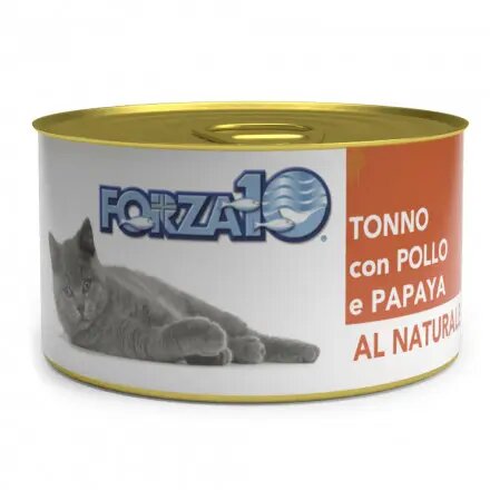 Forza10 Natural Tonno Pollo Papaya Влажный корм для взрослых кошек с тунцом, курицей и папайей - 75 г