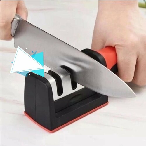 Точилка механическая Sharpener ножеточка двусторонняя заточка станок для ножей и ножниц шлифовка для кухни 3 этапная заточка ручная 519₽