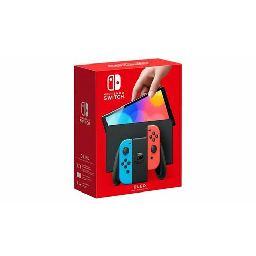 игровая приставка nintendo switch oled neon red blue Игровая приставка Nintendo Switch OLED - NEON