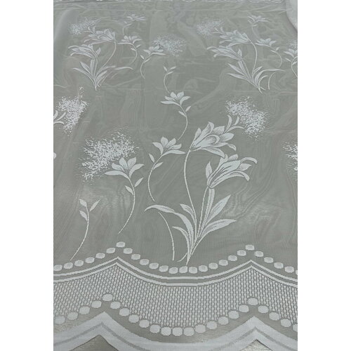 Ткань для штор Viva текстиль/тюль жаккард, высота 120 см, на отрез 1 метра, ткань отправляется единым метражом в одном заказе