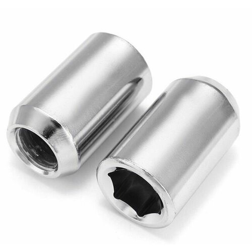 Набор гаек M12x1,25; H32мм; D20мм; Внутренний шестигранник 12 мм; 206344 Cr 4 шт