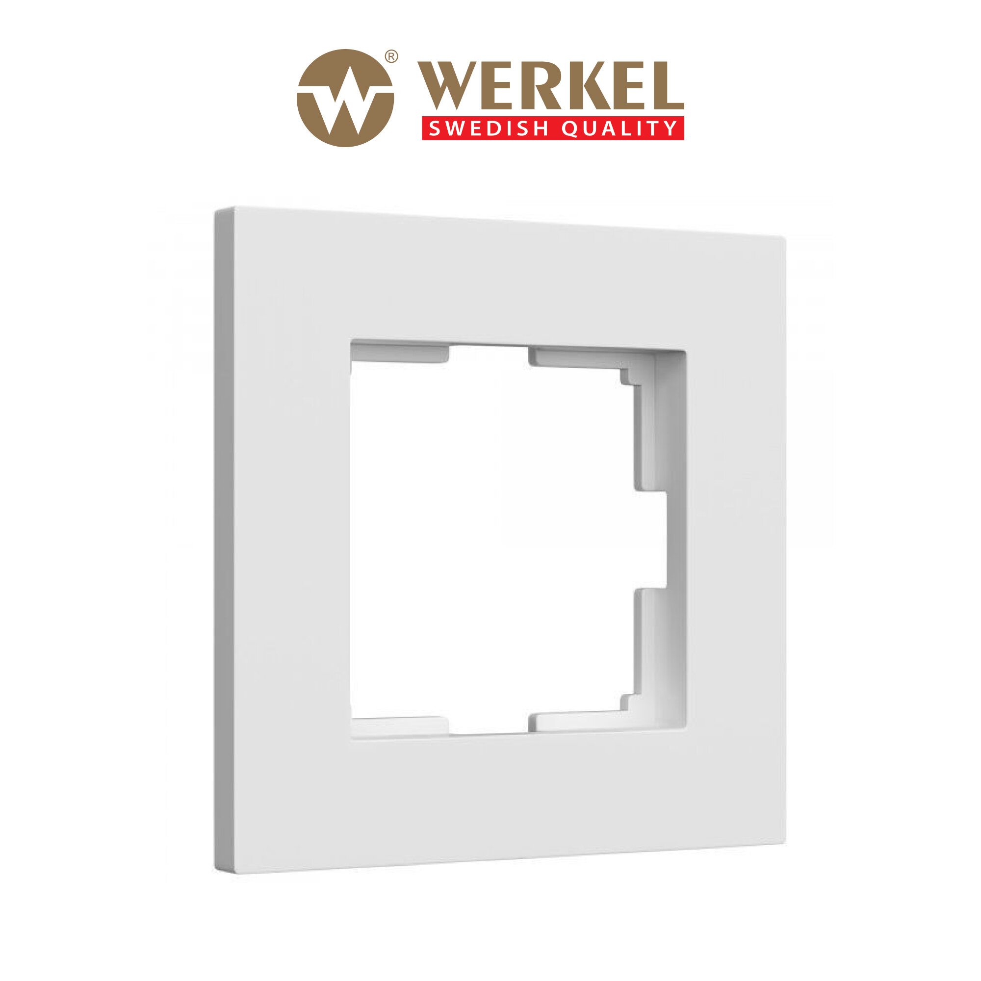 Рамка на 1 пост Slab Werkel Slab W0012961 белый матовый