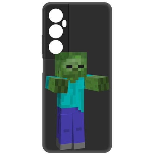 Чехол-накладка Krutoff Soft Case Minecraft-Гигант для Realme C65 черный чехол накладка krutoff soft case minecraft гигант для realme c53 черный