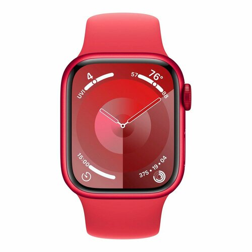 Умные часы Apple Watch Series 9 41mm Aluminum Case with Sport Band S/M Red