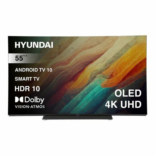 Телевизор OLED Hyundai 55 H-LED55OBU7700 Android TV Frameless черный/черный 4K Ultra HD 12 hyundai h led43bu7006 android tv frameless black 4k ultra hd
