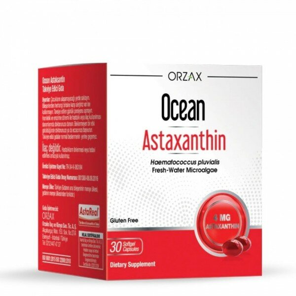Orzax Ocean Astaxanthin / Орзакс Океан Астаксантин 4мг, 30 капсул