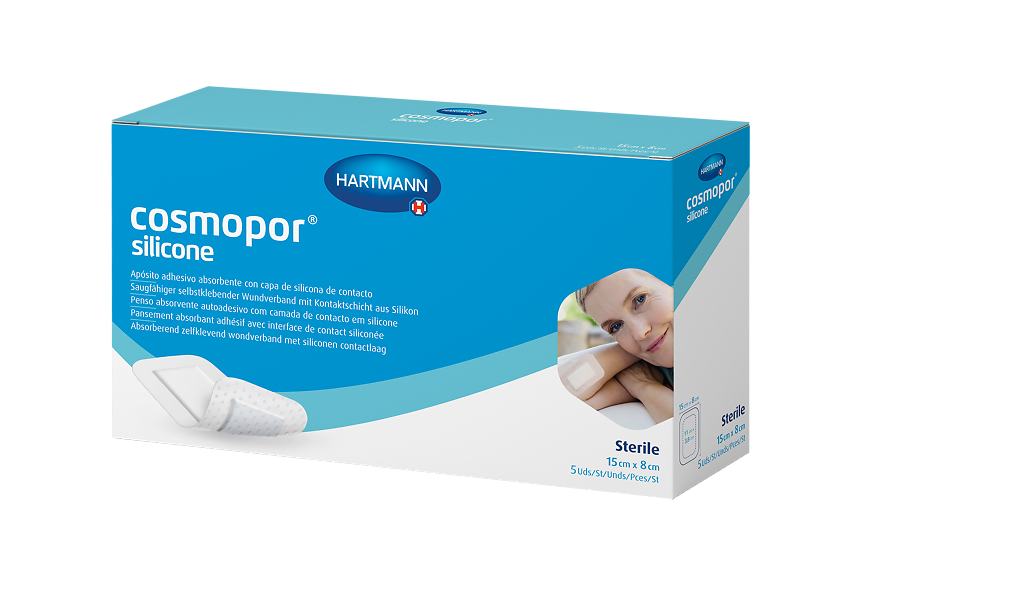 фото Повязка Космопор силикон/Cosmopor silicone на рану впитывающая пластырного типа 15 х 8 см 5 шт