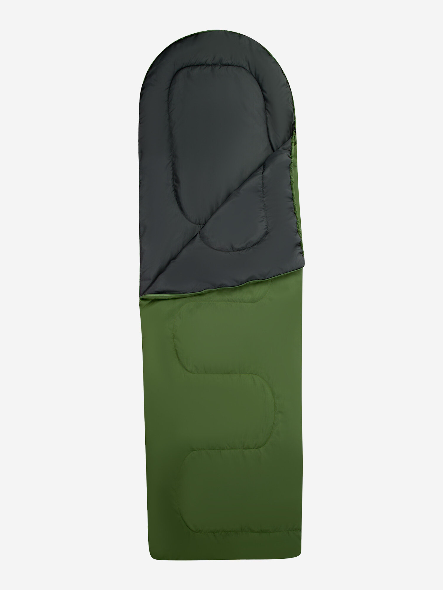 Спальный мешок Outventure Comfort +20 правосторонний Зеленый; RUS: Б/р, Ориг: one size