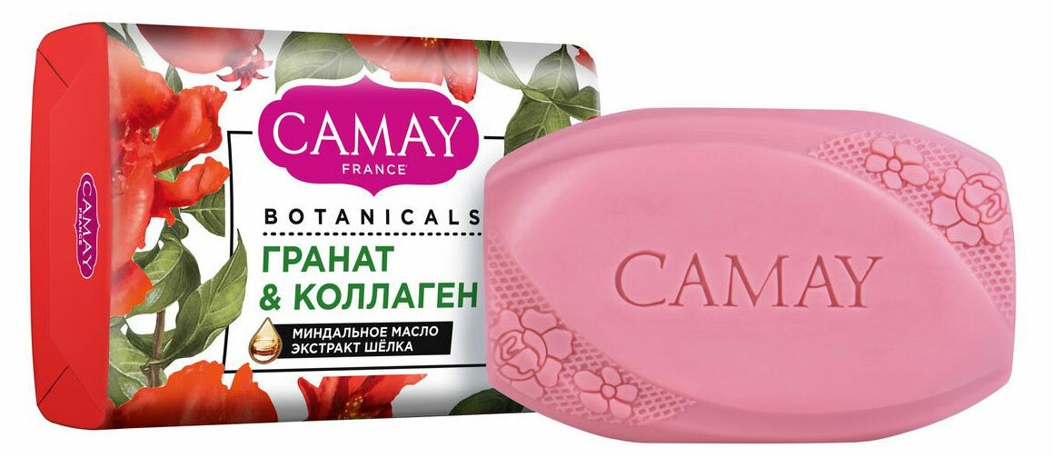 Мыло туалетное Camay Botanicals Цветы граната, 85 г