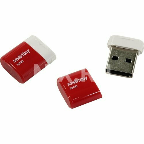 usb flash smartbuy lara 32gb красный sb32gblara r Флешка Smartbuy Lara SB32GBLARA-R 32 Гб Glacier White