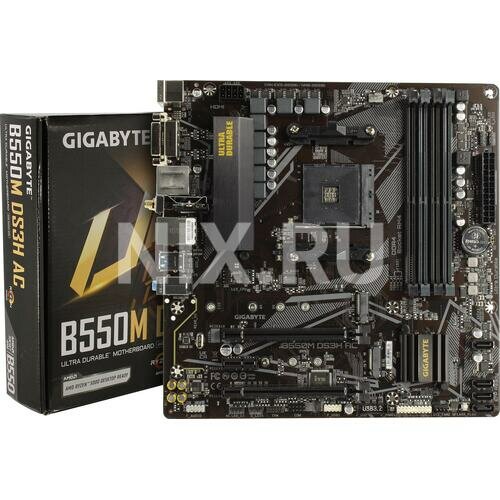 Материнская плата Gigabyte B550M DS3H AC (rev. 1.0/1.1/1.2/1.3)