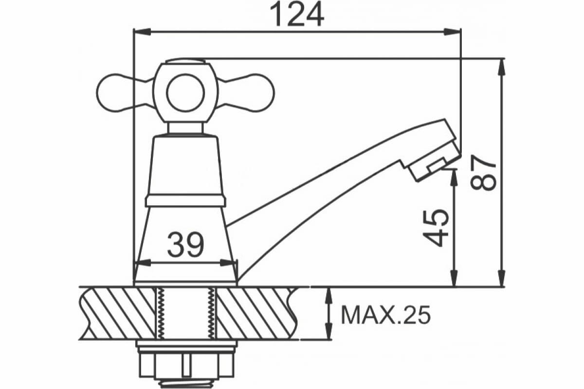 LEDEME Смеситель моно керамика L4295 65695