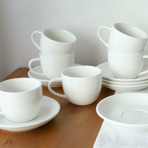 Чайный набор Белый сервиз 12 предметов