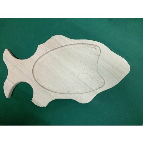 Тарелка деревянная в форме рыбы/ Менажница 