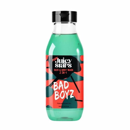 JUICY STARS Гель-шампунь 2 в 1 плохие парни 400 мл 389₽