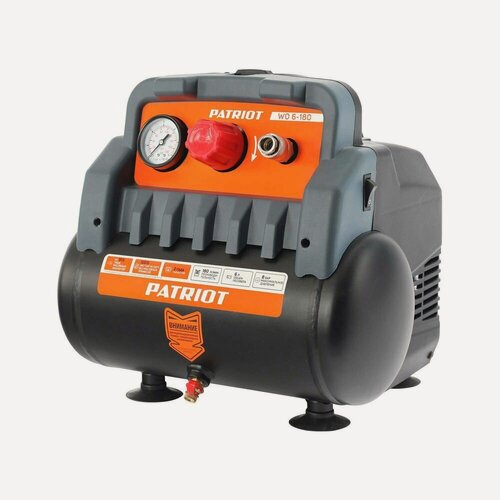 Изображение товара Компрессор Patriot поршневой безмасляный WO 6-180, 1100 Вт, 180 л/мин