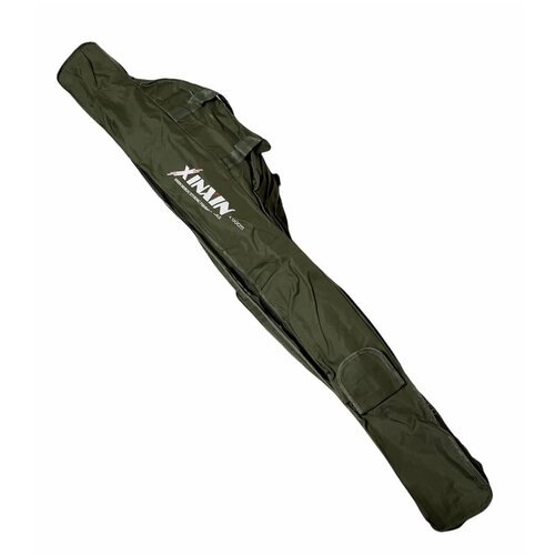 Чехол BoyaBY XinXin для снастей, для удочек, с 3 отделениями, 135 см, зеленый