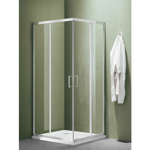 Душевое ограждение SANTREK AQUA Lea-CR-900-C-Chrome 9009001850 Г-обр стекло Прозр 5мм профиль Хром 23426₽