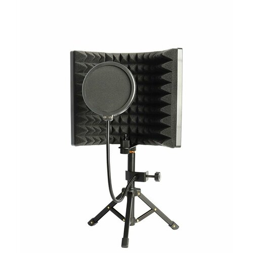 Студийный комплект для звукозаписи с акустическим экраном 3 секции на стойке и микрофоном 828100₽