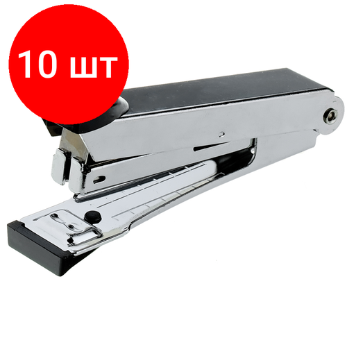 Комплект 10 шт Степлер 10 OfficeSpace до 10л металлический корпус 1101₽