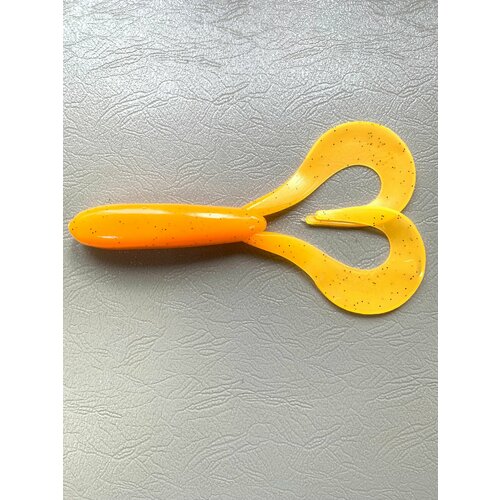 Мягкая силиконовая приманка Лягушка (Pike Frog Ширасу), цвет Оранжево-лимонный (Orange-Lemon), вес 50 гр, уп. 1 шт.