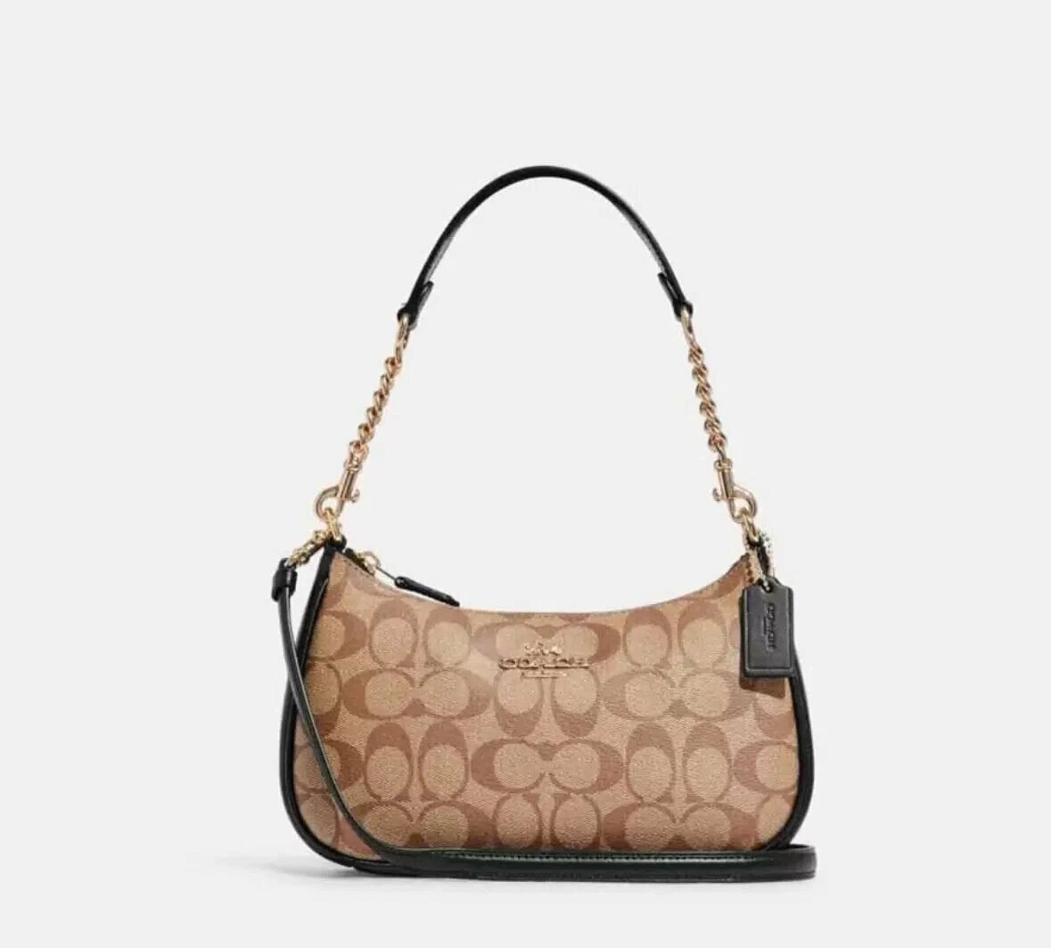 фото Teri Shoulder Bag In Signature Canvas (b4/chalk) - white