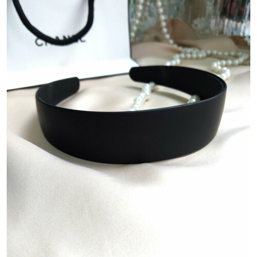 Черный матовый ободок для волос унисекс \ аксессуар для прически