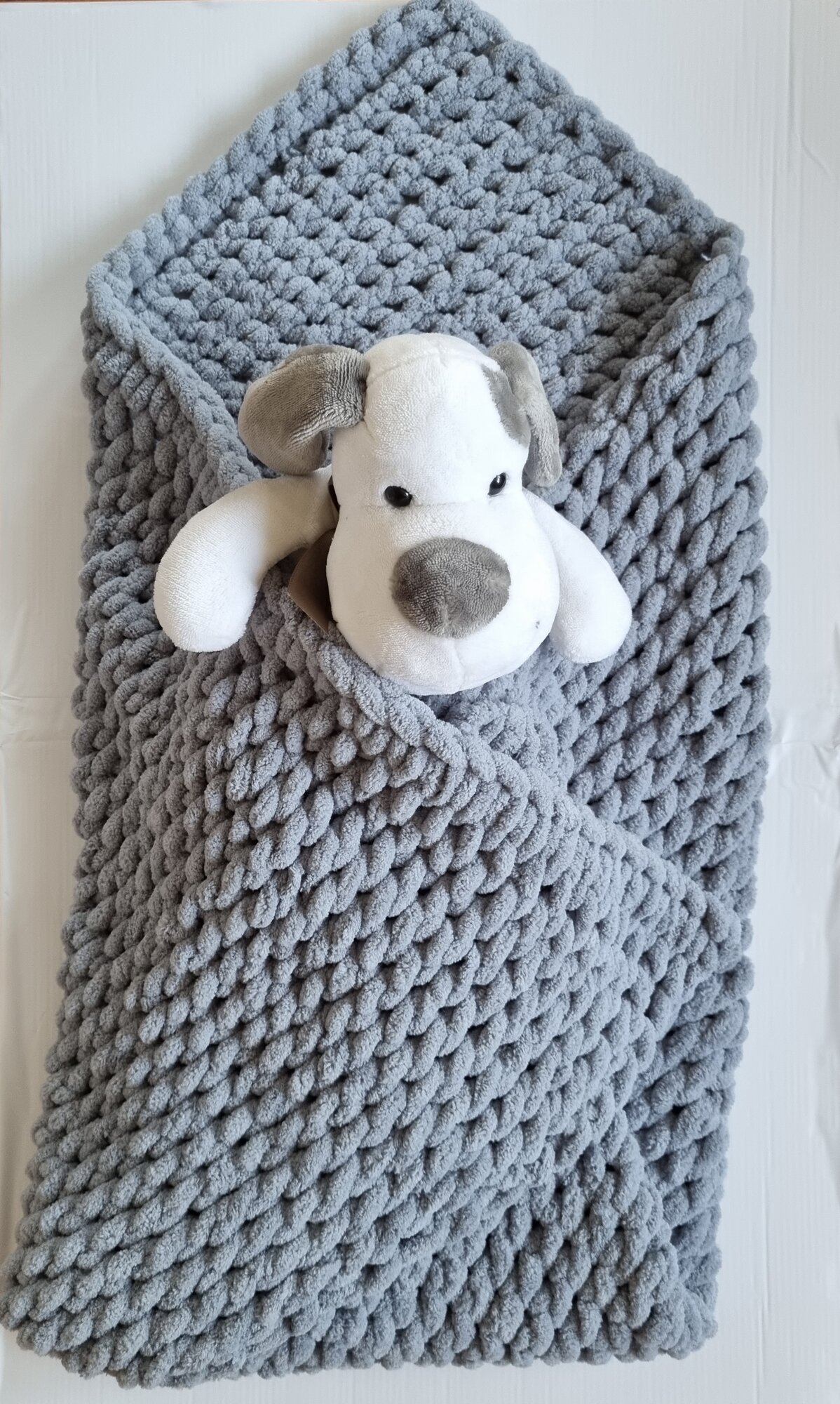 фото Плед вязаный