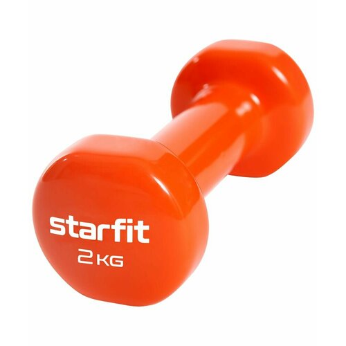 Гантель виниловая 2 кг, оранжевый, DB-101 Starfit