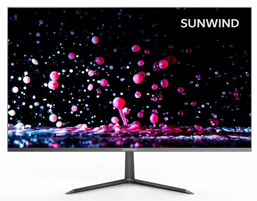 31.5" Монитор SUNWIND SUN-M32BF101 (SUN-M32BF101) серый - 2560x1440@75 Гц, IPS, 5 мс, 1200 : 1, 250 Кд/м², 178°/178°, 3.5 мм HDMIх1 DisplayPortх1