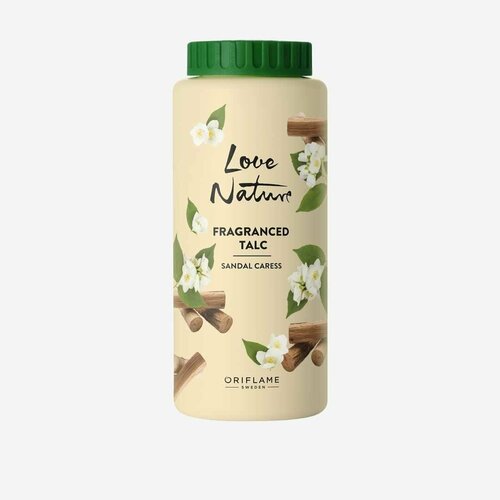 Тальк для тела с ароматом жасмина и сандала Love Nature 600₽