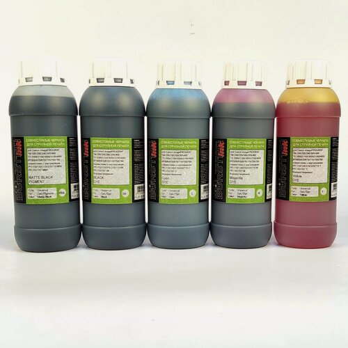 Изображение товара Чернила для Canon imagePROGRAF TM-200, TM-205, TM-240, TM-250, TM-255, TM-300, TM-305, TM-340, TM-350, TM-355, iPF605, iPF710, iPF510, iPF670, iPF770, iPF610, картриджи PFI-110, PFI-120, PFI-310, PFI-320, PFI-710, PFI-102, PFI-303, PFI-107, PFI-104