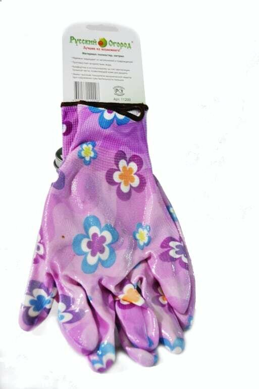Перчатки садовые Розовая ромашка М 