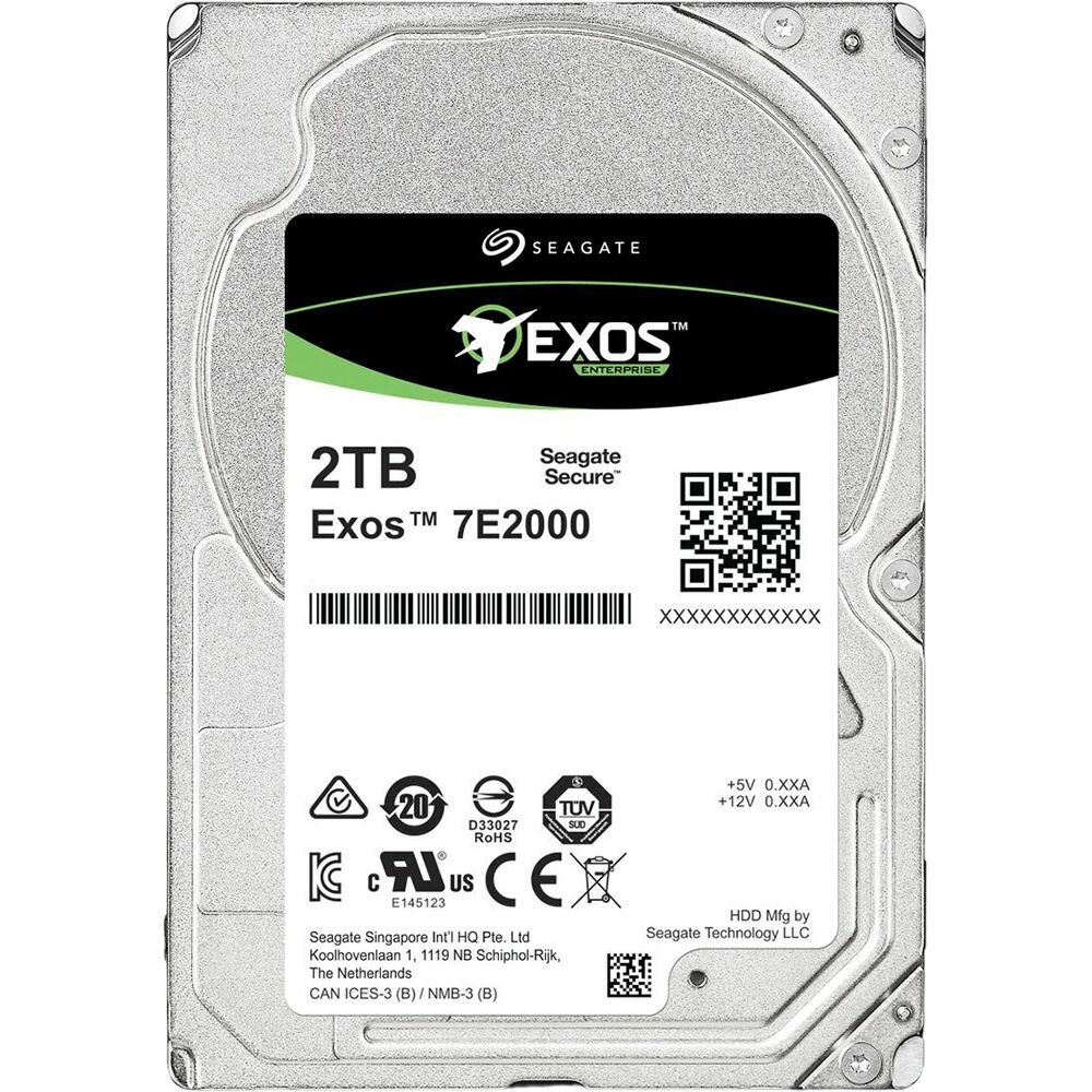 Внутренний HDD диск SEAGATE Exos 7E2000 2Tb, SATA, 2.5" (ST2000NX0253)