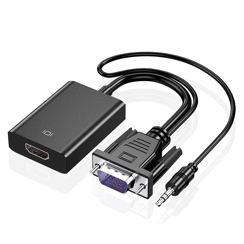 Конвертер VGA в HDMI, для монитора, с аудиопитанием