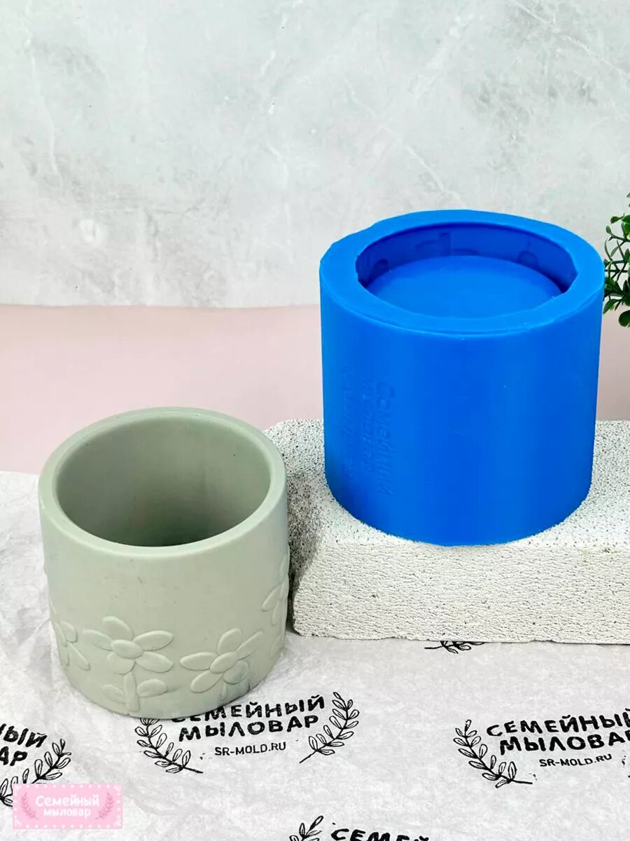 Силиконовый молд для гипса / Кашпо — фото 1